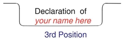 Bottom Declaration of "    " Tab - Position #3