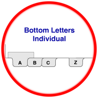 Bottom Letter Tabs