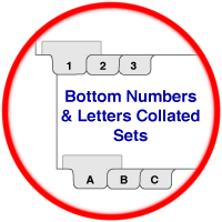 Bottom Number and Letter Collated Sets