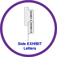 Side Letter Exhibit Tabs