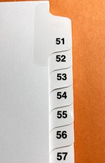 Side Tabs #51-75 Individual