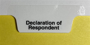 Bottom Tab - Declaration of Respondent - Pos. 3